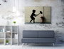 Wallity Lienzo Decorativo Banksy WY34 (50 x 70 cm)